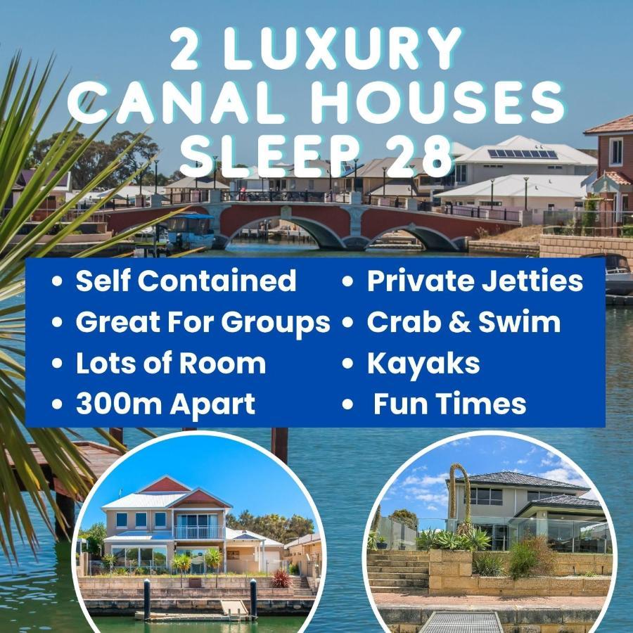 2 Luxury Canal Holiday Homes - Sleep 28 Mandurah Exterior photo